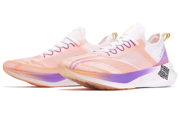 (WMNS) Li-Ning FeiDian Challenger 'White Orange Purple' ARMR012-1