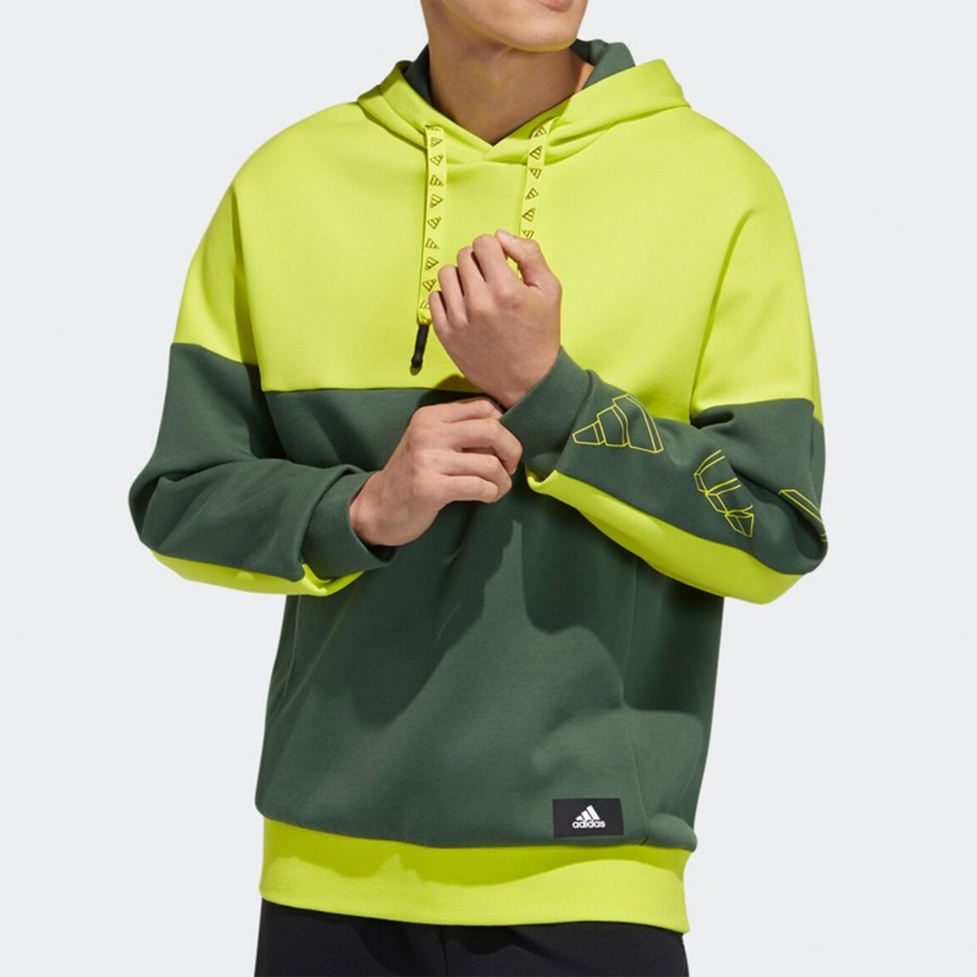 adidas Ub Gfx Hs Casual Sports Colorblock Knit Green GP1820