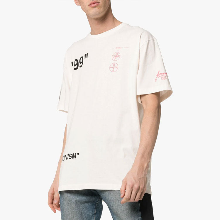 Off-White SS19 99 Back Logo Print Short Sleeve Oversize OMAA038R191850110288