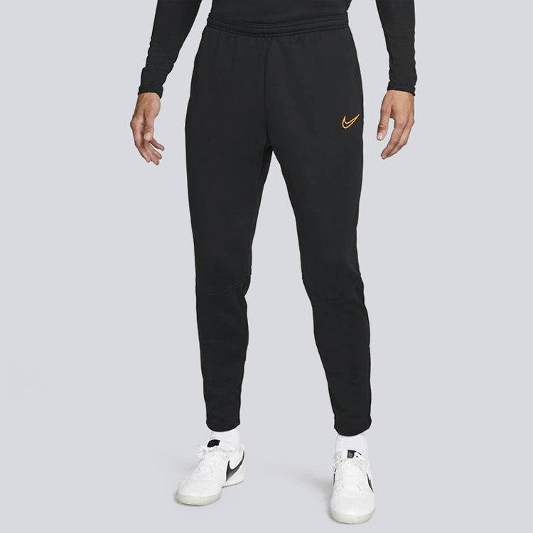 Men's Nike Therma-Fit Academy Winter Warrior Solid Color Elastic Waistband Fleece Sports Pants/Trousers/Joggers Black DC9143-010
