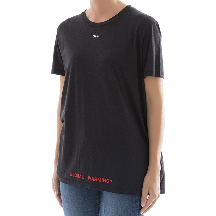 (WMNS) Off-White Back Cherry Blossoms Arrows Sketch Print Short Sleeve OWAA029E170020491088