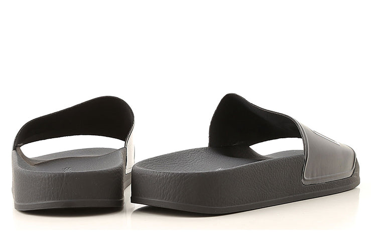 Alexander McQueen Logo Sandals Black/White 547040-R2587-1006