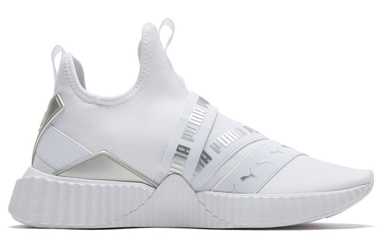 (WMNS) PUMA Defy Mid Glossy White 193058-02