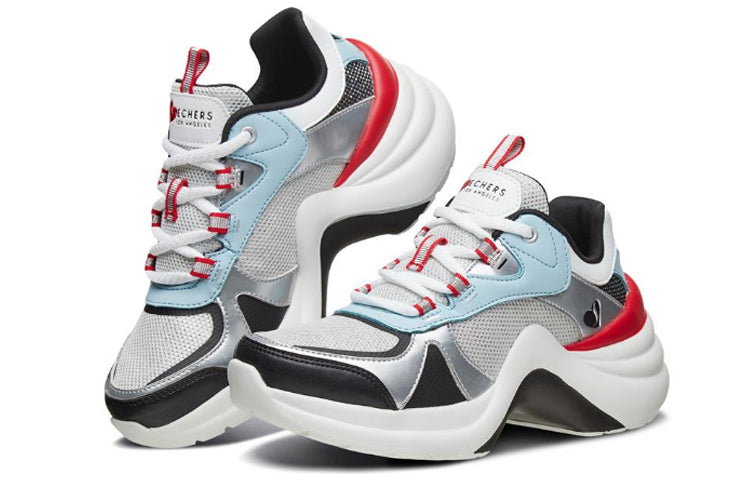 (WMNS) Skechers Solei ST Running Shoes White/Red 74191-BKWR