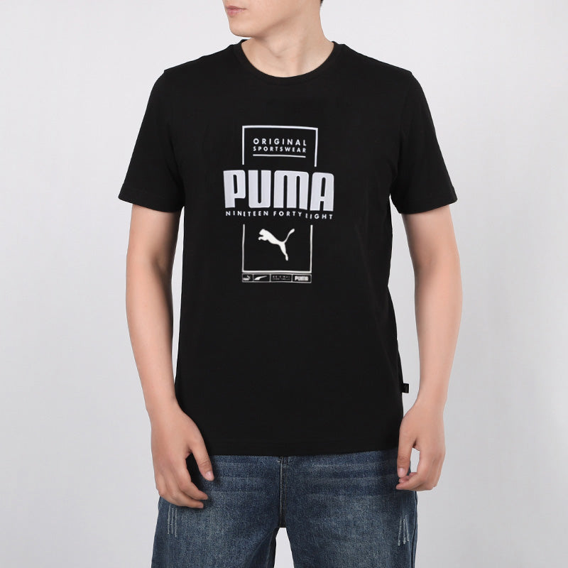 PUMA Box T-Shirt 'Black White' 586586-01