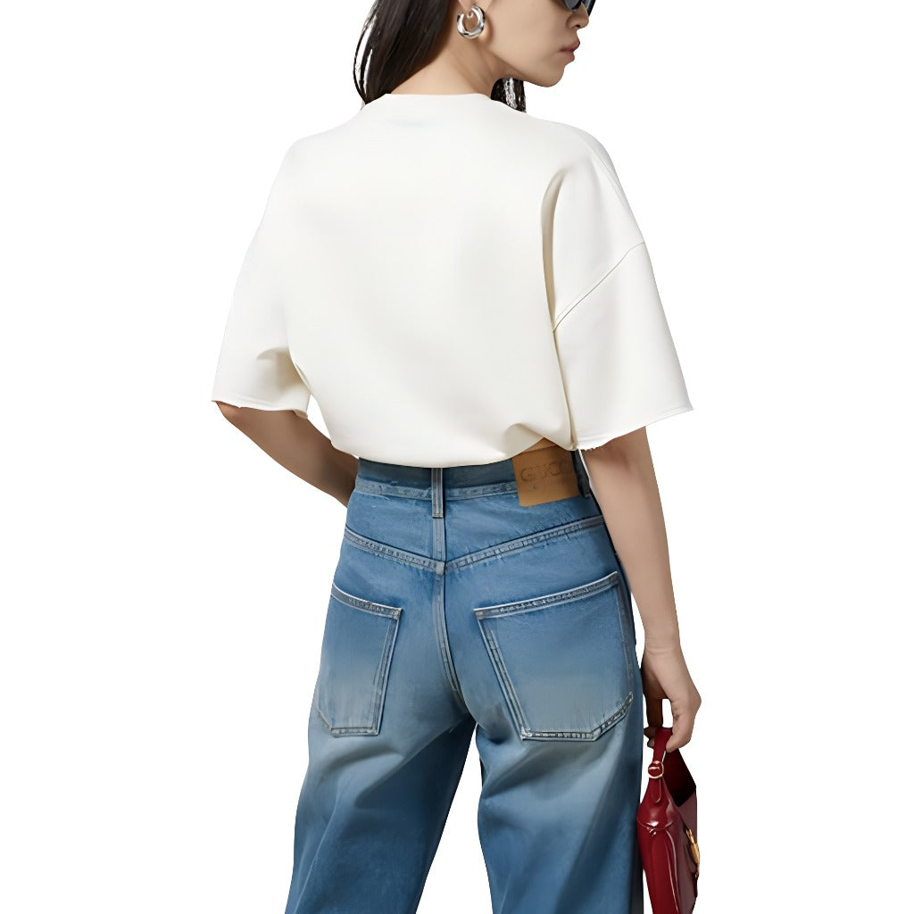(WMNS) Gucci Cotton Jersey Sweatshirt With Patch 'Off White' 773722-XJF8P-9088