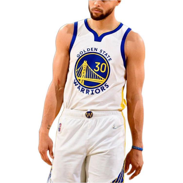 Nike Golden State Warriors Swingman Jersey Stephen Curry White CW3591-107
