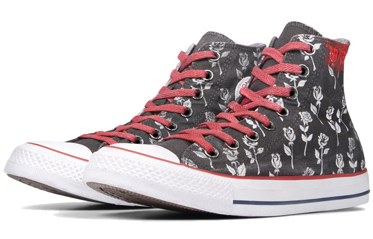 Converse Chuck Taylor All Star Black Flowers High Top 'Black White' 165778C