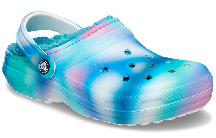 Crocs Classic Lined Solarized Clogs 'White Blue Aqua' 207560-4SU