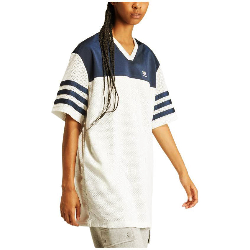 (WMNS) adidas Basketball Shirt Dress Asia Sizing 'White Blue' IS2348