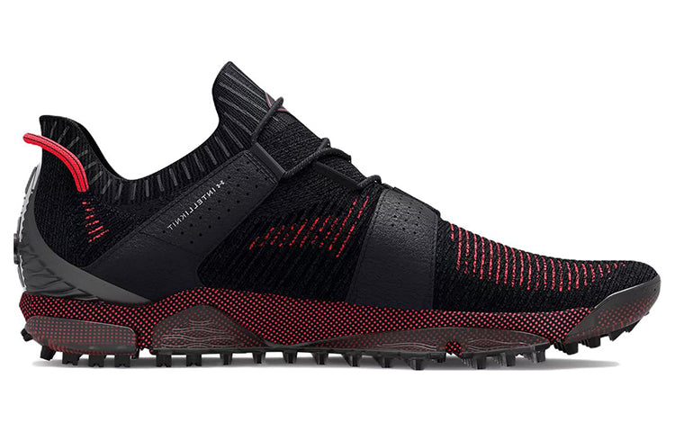 Under Armour HOVR Tour Spikeless Wide Golf Shoes 'Black Red' 3025744-001
