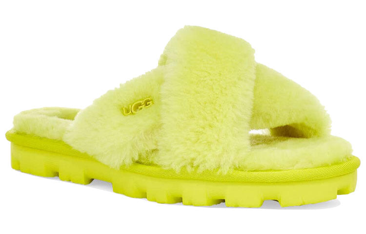 (WMNS) UGG Fuzzette Yellow Slippers 1107955-SLFR