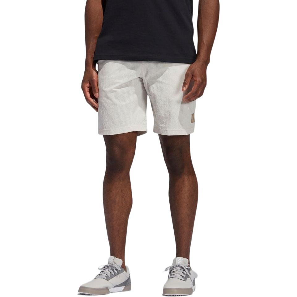Men's adidas Solid Color Logo Straight Casual Shorts Japanese Version White GL2421