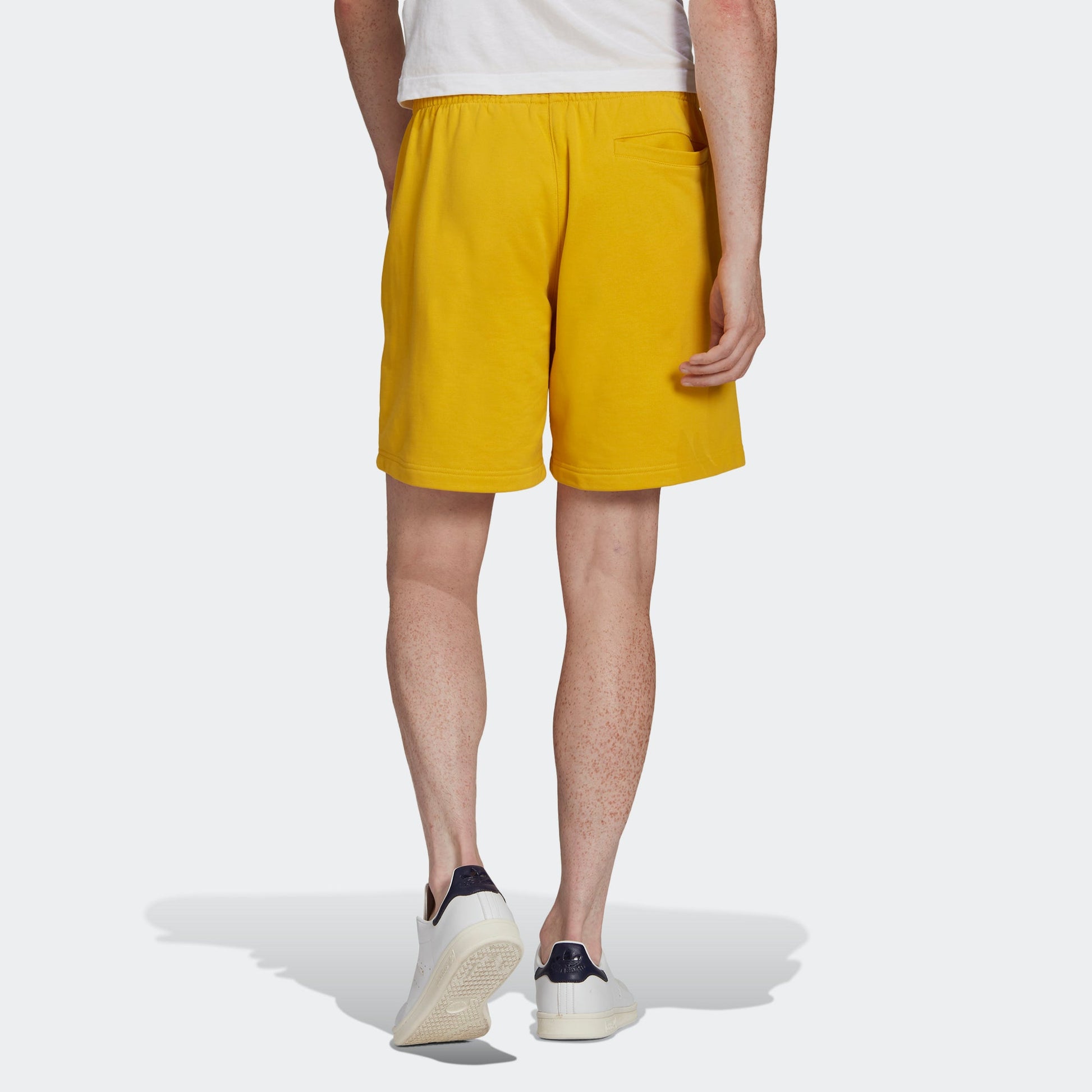 adidas originals C Short Ft Solid Color Lacing Sports Shorts Yellow HF6369