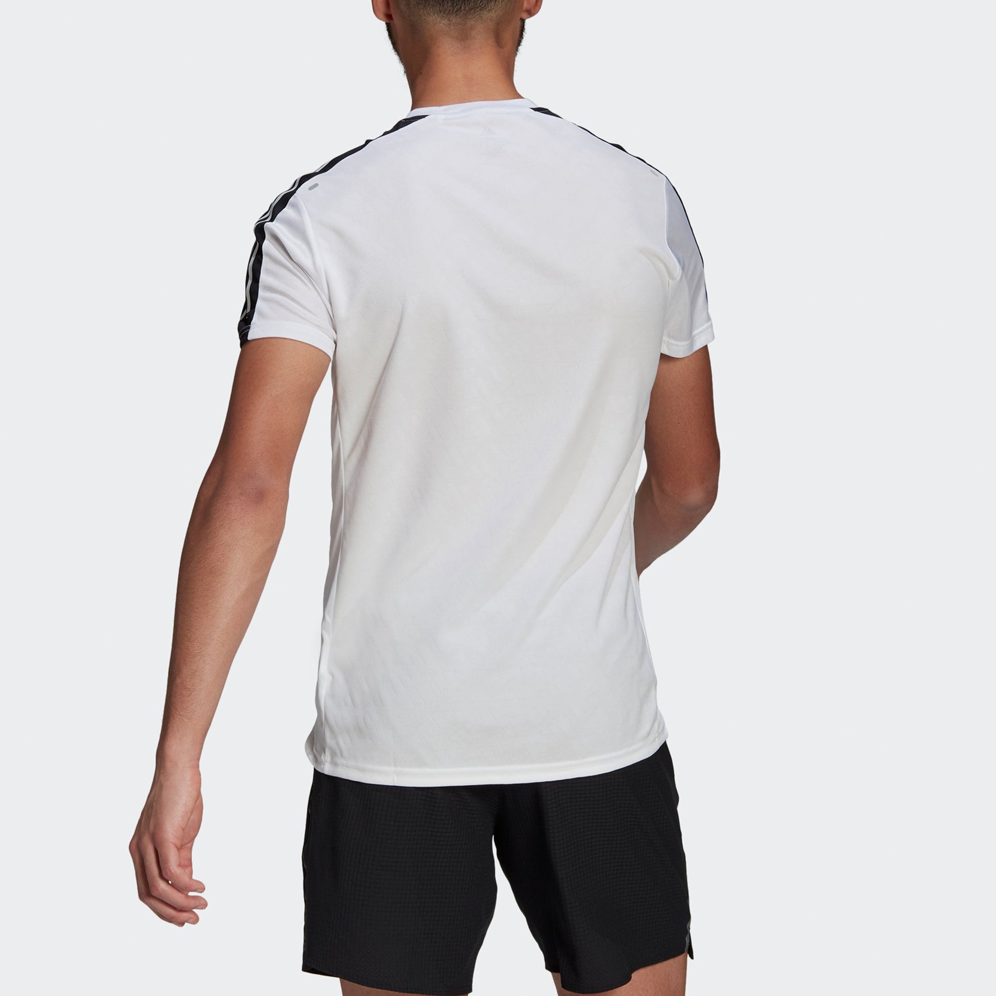 adidas Own The Run Tee Running Sports Round Neck Short Sleeve White GM1596