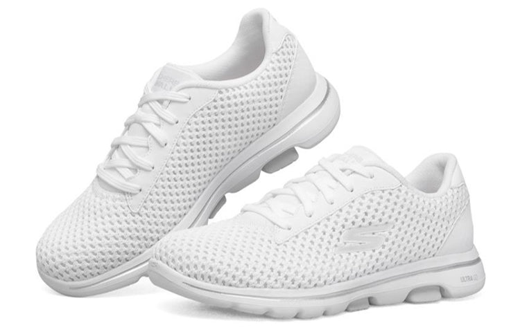 (WMNS) Skechers Go Walk 5 Sneakers White 124166-WHT