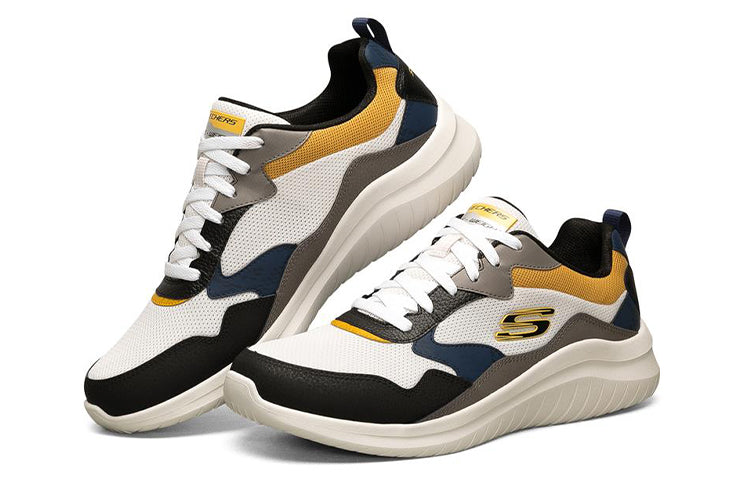 Skechers Ultra Flex 2.0 Low-Top Running Shoes Black/Yellow/White 232207-WMLT