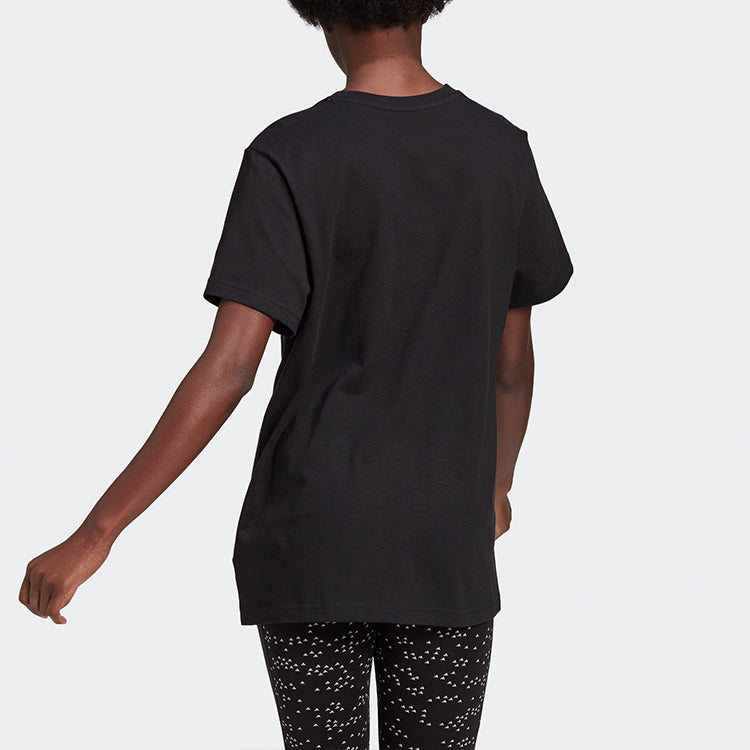 (WMNS) adidas Logo Pocket T-Shirts 'Black' GJ6533