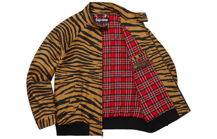 Supreme Wool Harrington Jacket 'Tiger Stripe' SUP-FW19-413