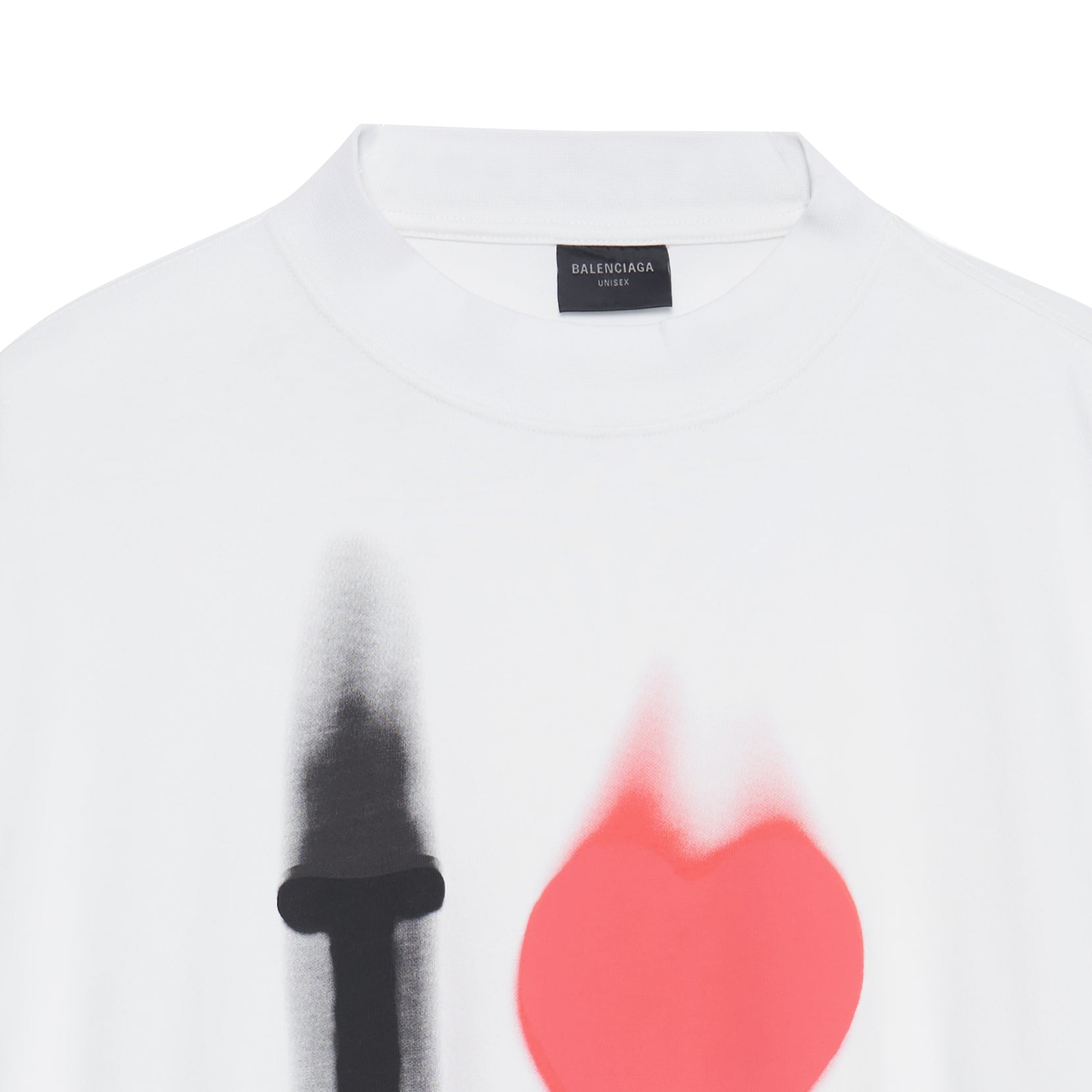 Balenciaga I Love T-shirt Large Fit 'White' 744439TOVH39081