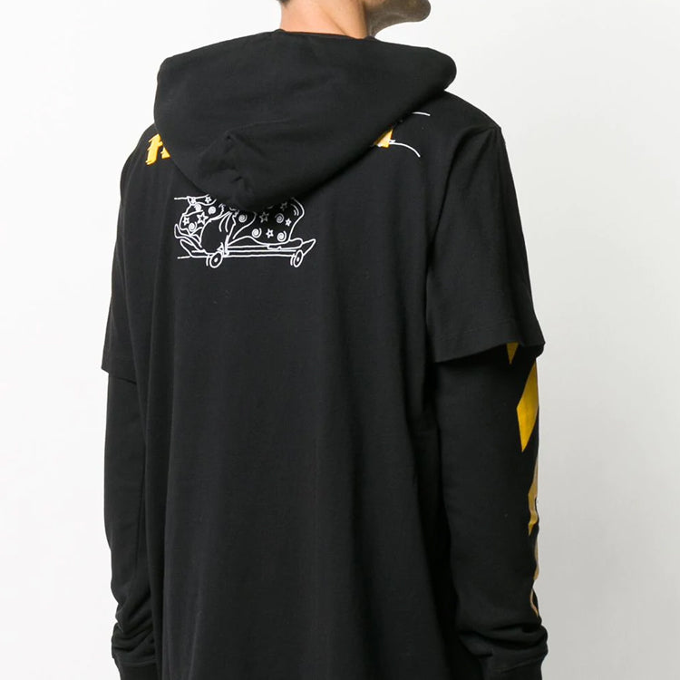 Off-White Free Wizard Pattern Printing Black OMBB051F20FLE0041018