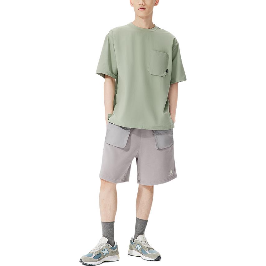 New Balance Logo Crew Neck T-Shirt Asia Sizing 'Lime Green' AMT22364-DRA