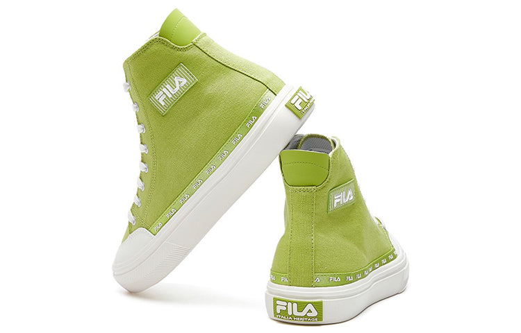 (WMNS) FILA Strada Mid-top Canvas Shoes Green/White F12W034412FGO