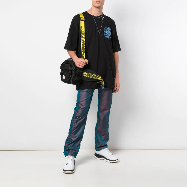 Off-White Rationalism Printing Short Sleeve Black OMAA038R201850031088