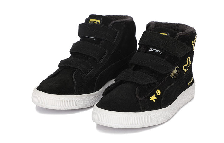 PUMA Minions Suede Mid Casual Board Shoes Black 366633-01