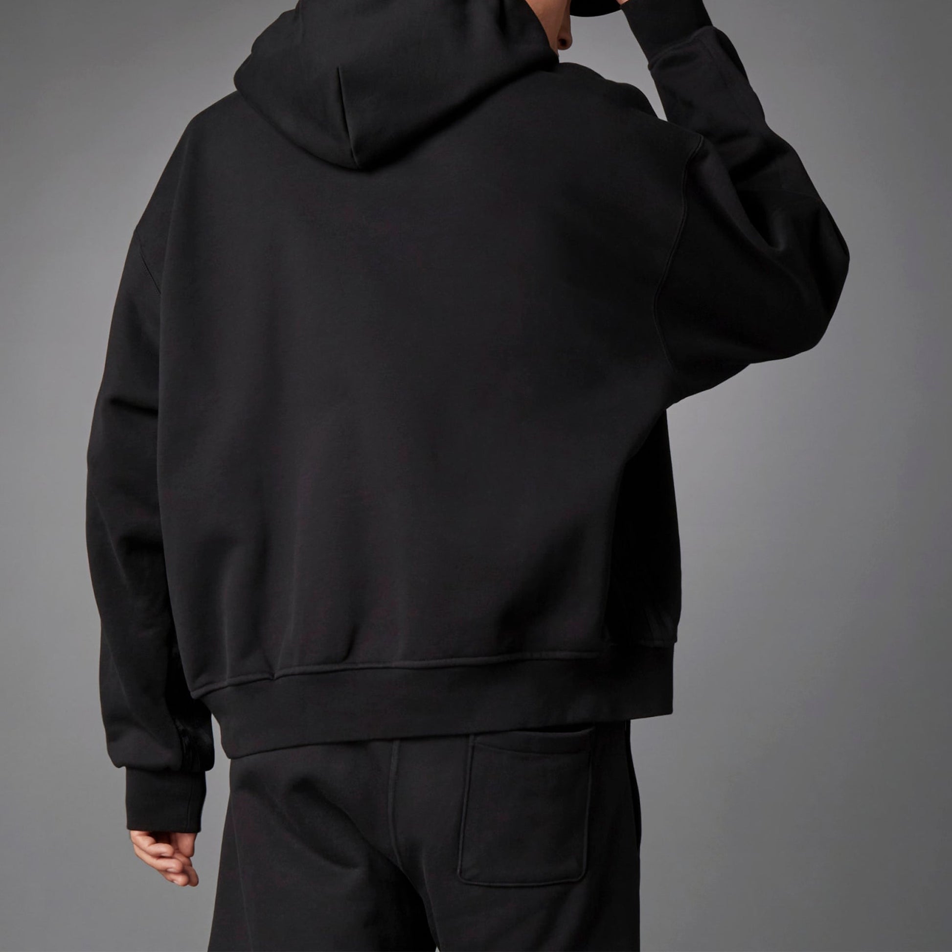 adidas originals Blue Version Series Cotton hooded Pullover Sports Black H23139