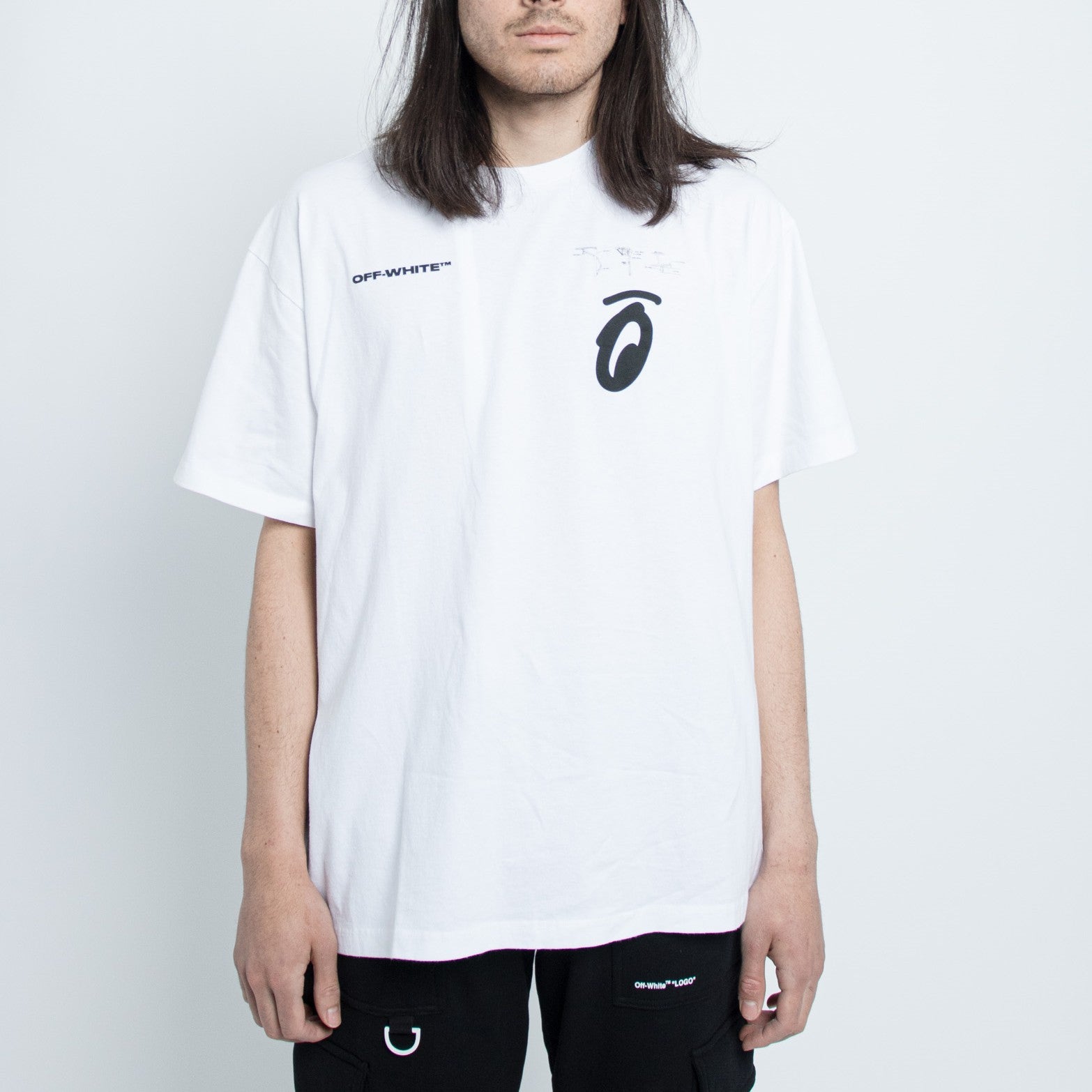 Off-White Splitted Arrows T-Shirt /Black OWKC038-0110-WH