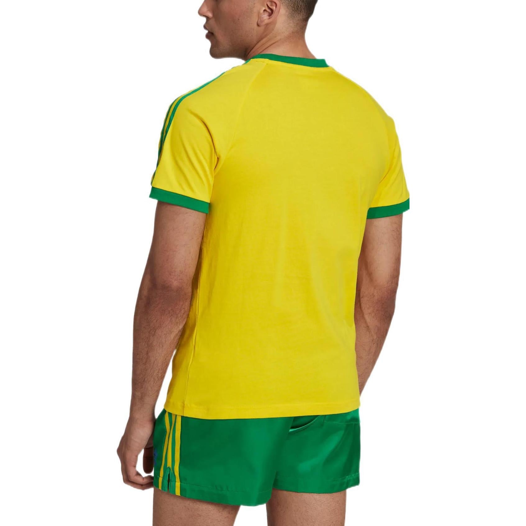 adidas originals 3-Stripes Tee 'Yellow Green' HK7422