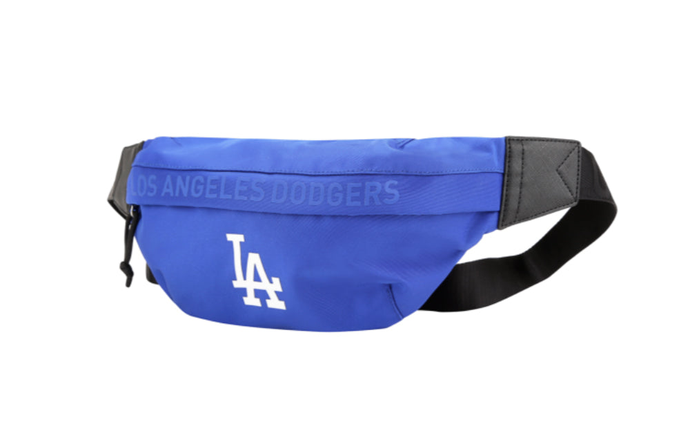 MLB Solid Color Series LA LOGO Printing fanny pack Blue 32BGC3941-07U