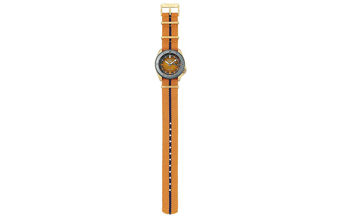 SEIKO Naruto Series Limited Crossover Mechanical Watch Yellow SBSA092