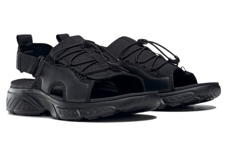 Reebok Hyperium Slides Athleisure Casual Sports Sandals Unisex Black GV7080