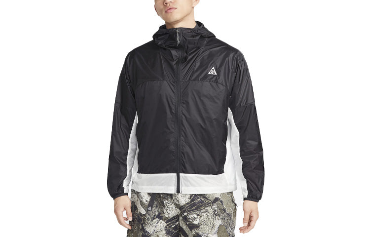 Nike ACG Cinder Cone Colorblock Splicing Zipper Hooded Jacket Black DB0979-045