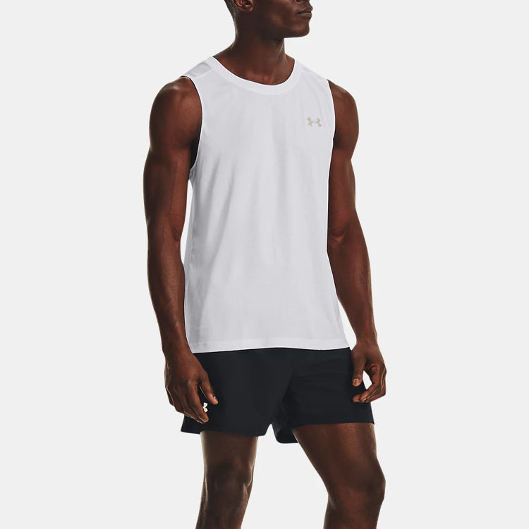 Under Armour Launch Elite Singlet 'White' 1376994-100