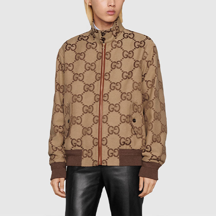 Gucci Jumbo GG Canvas Jacket 'Beige Ebony' 680812-Z8AVS-2580