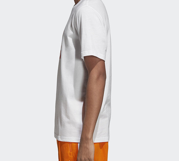 adidas originals Sports Short Sleeve White Orange DH5772