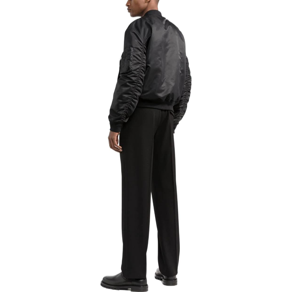 Men's Off-White FW22 Alphabet Logo Short Jacket Version Black OMEH043C99FAB0011000