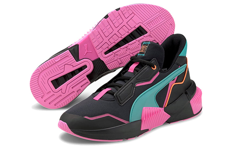 (WMNS) PUMA First Mile x Provoke XT 'Black Luminous Pink' 194110-01