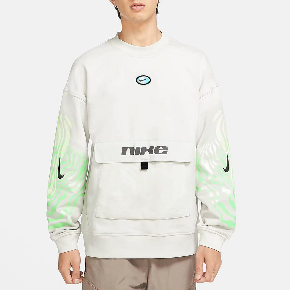 Nike Sportswear Round Neck Pocket Pullover White DC5344-072