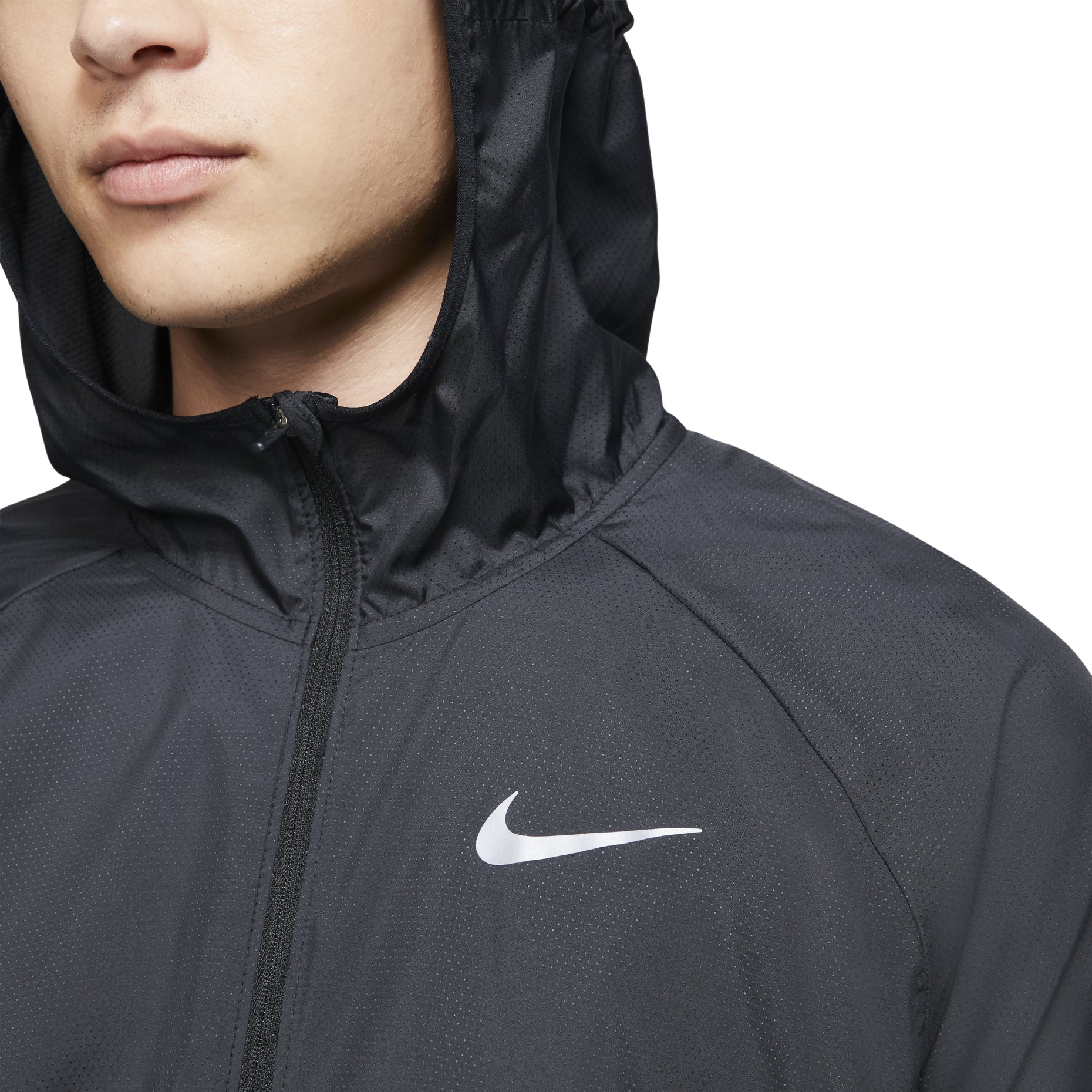 Nike Running Quick Dry Sports Hooded Jacket Black BV4871-010