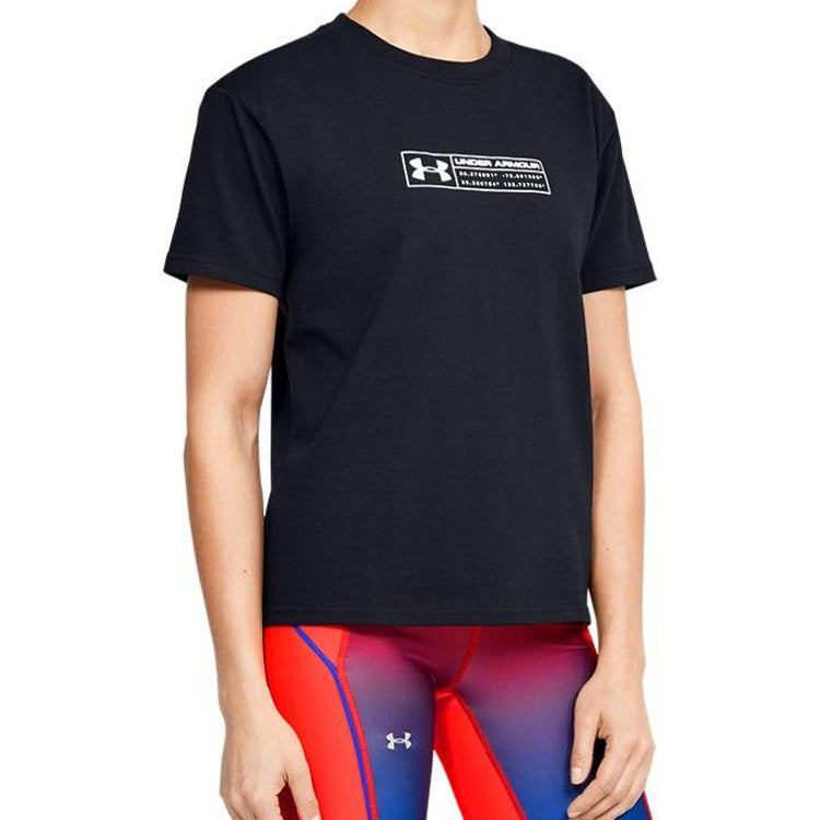 (WMNS) Under Armour Summit Graphic Sports Tee Black 1359715-001