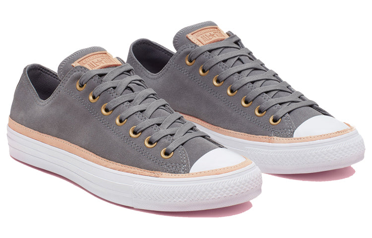 Converse Vachetta Leather Trim Chuck Taylor All Star 'Gray White' 166180C