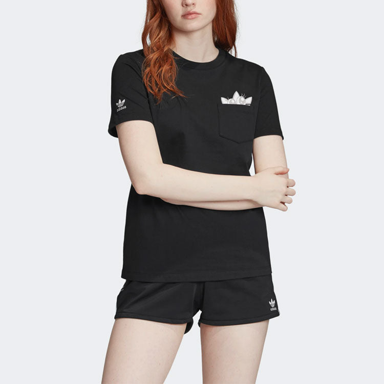 (WMNS) adidas originals Graphic Tee For Black GK3669