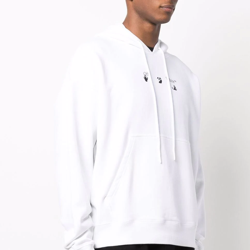 Men's Off-White Logo Printing Drawstring White OMBB085F21FLE01701100110