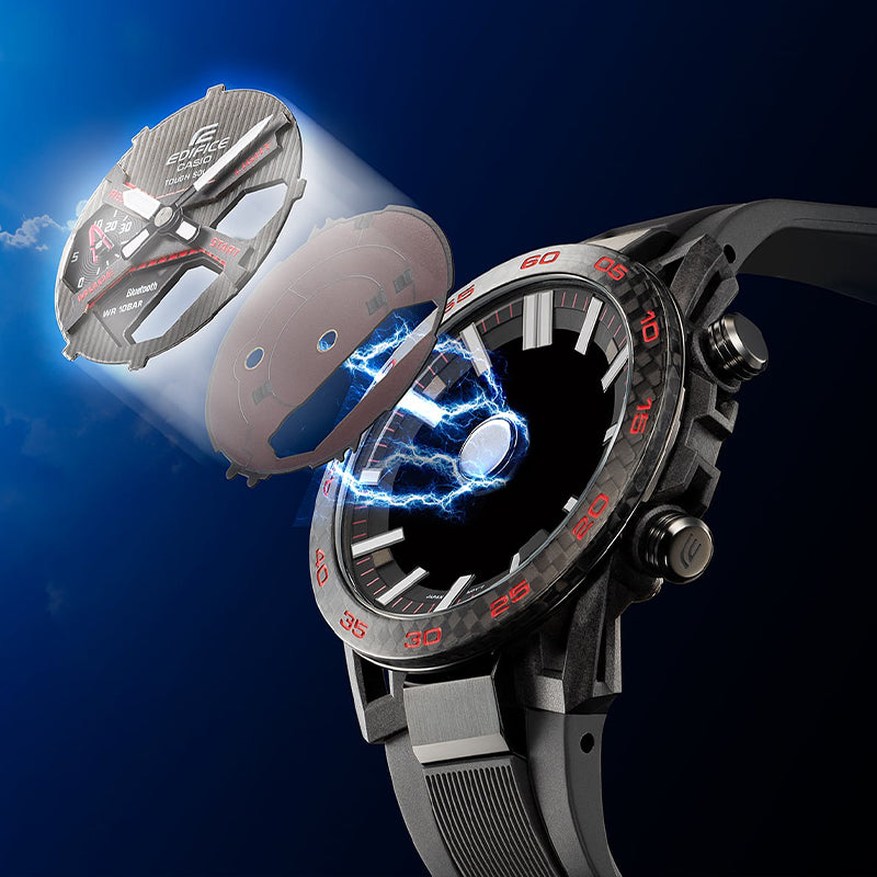 CASIO ECB-2000YPB-1APR Waterproof EDIFICE Solar Powered Stainless Steel Strap Mens ECB-2000YPB-1APR