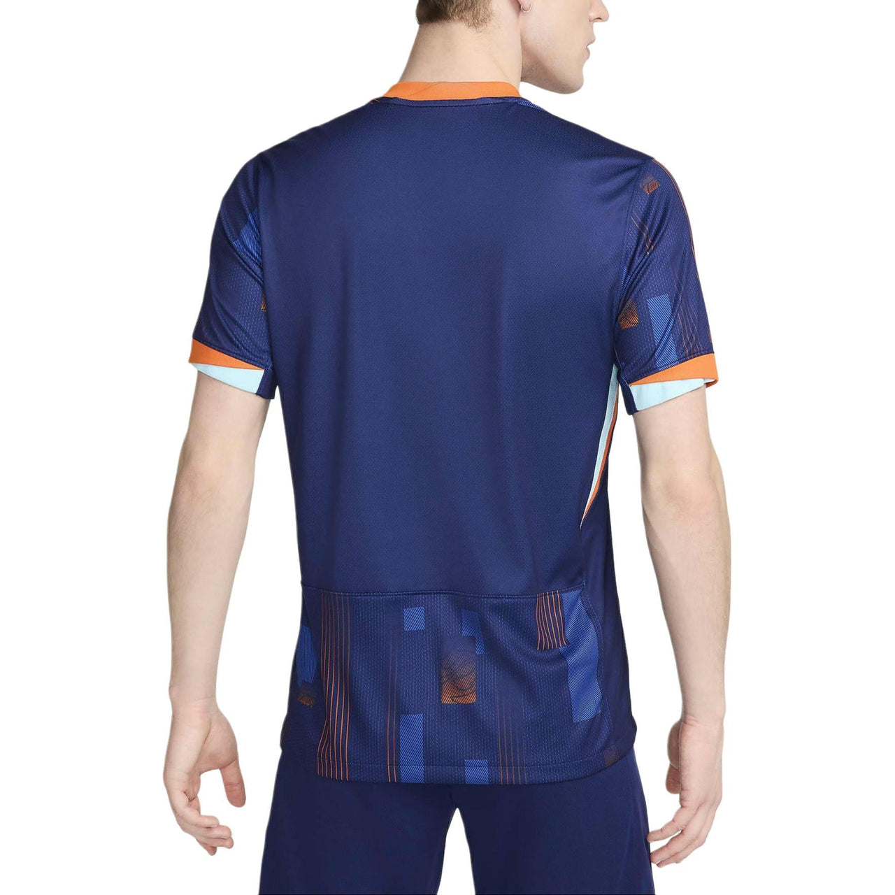 Nike Netherlands 24/25 Stadium Away Replica Soccer Jersey 'Blue Orange' FJ1260-492