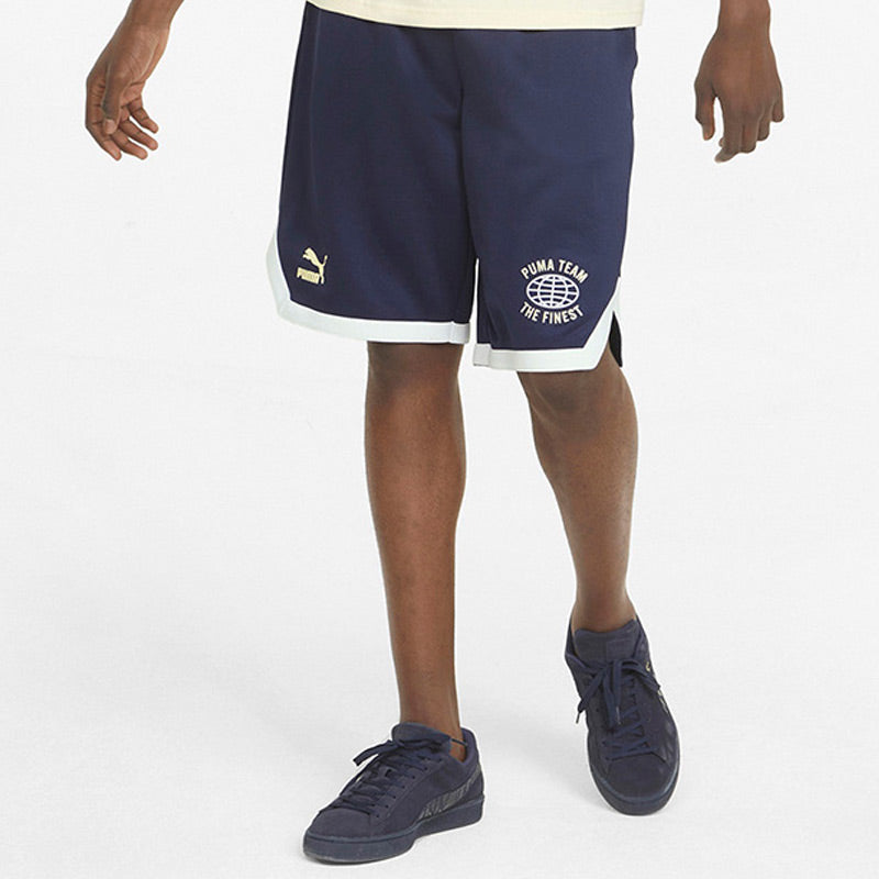 PUMA 8 Pt Logo Team Shorts 'Navy' 536923-06
